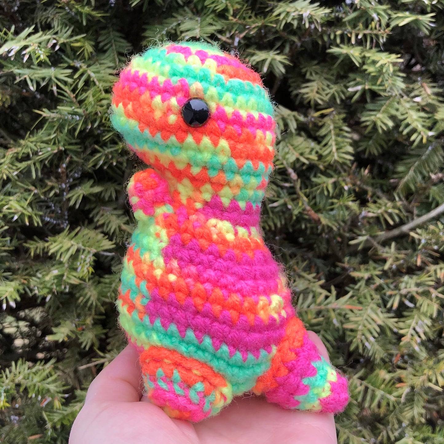 Bright Stripes Baby Dino