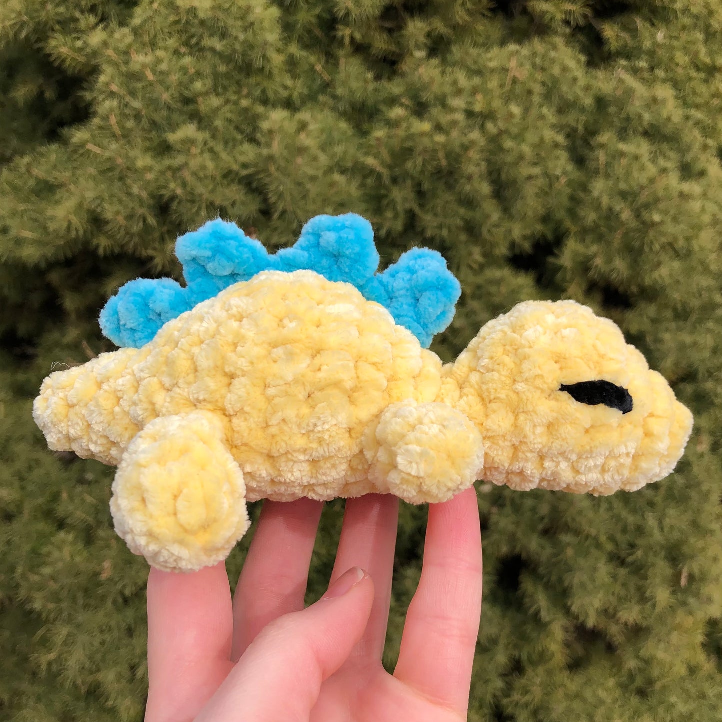 Yellow and Blue Stegosaurus