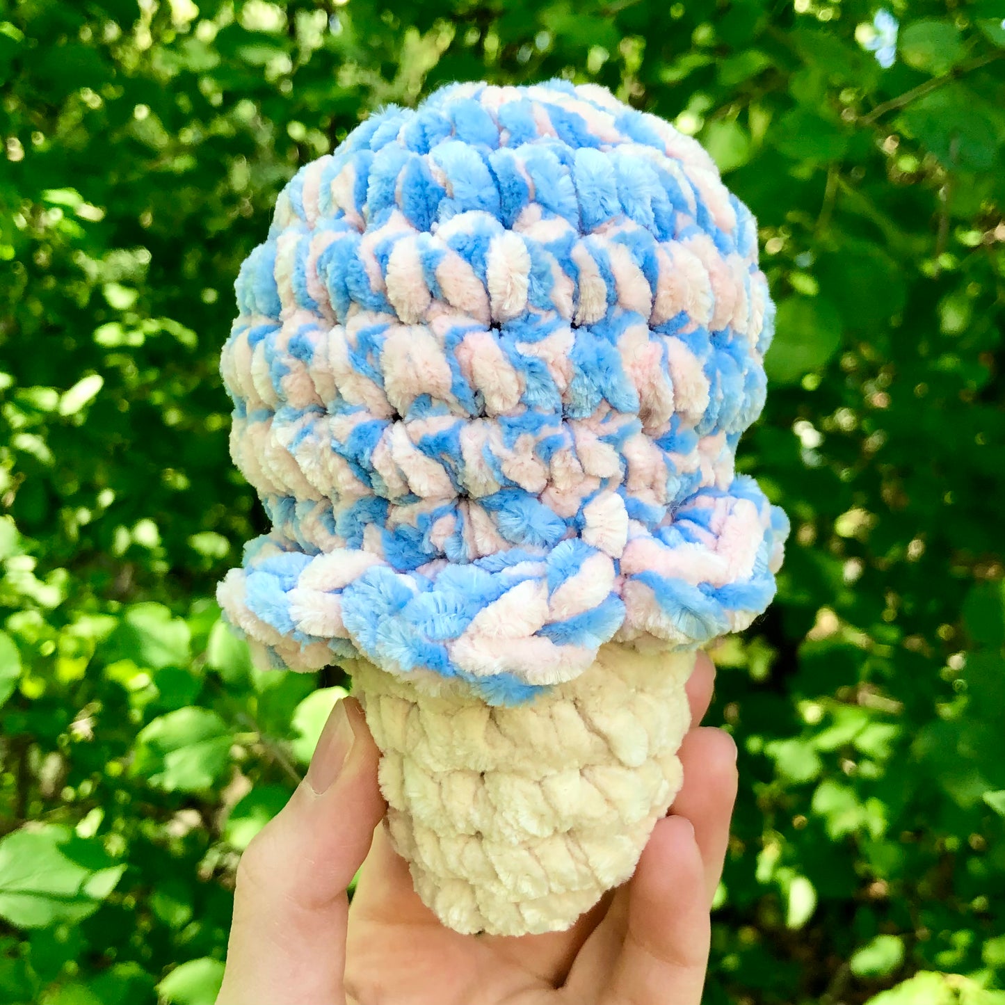 Cotton Candy Ice Cream Cone