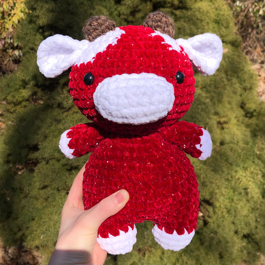 Jumbo Sparkly Red Cow