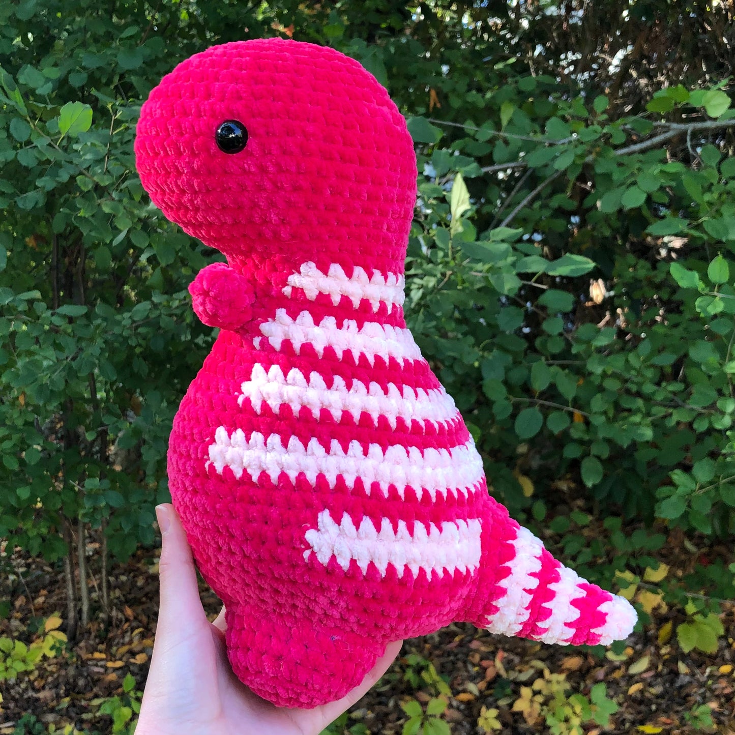 Pink Velvet Dino