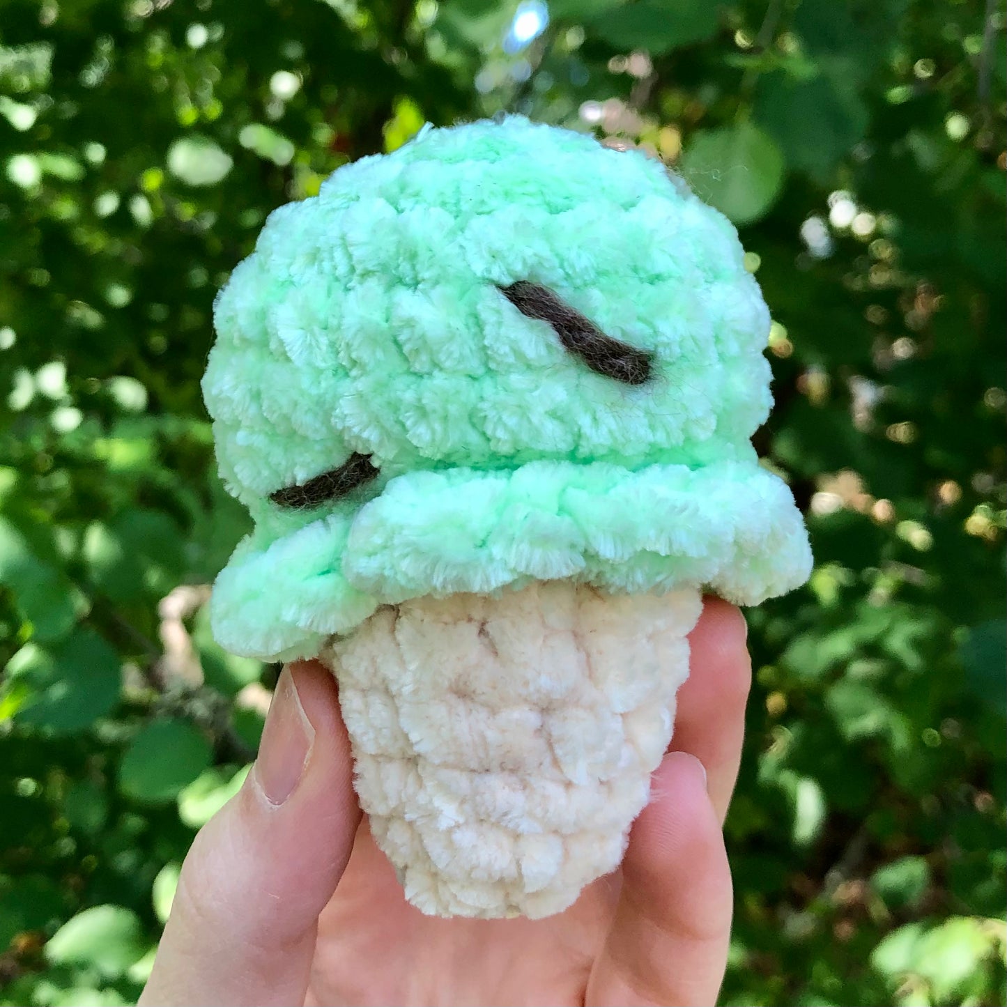 Mint Chocolate Chip Ice Cream Cone